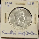 1954 S US Franklin Half 50c Nice Unc