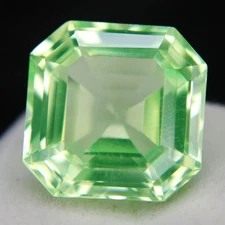 10.00 Ct Certified Green Natural Tsavorite Garnet Asscher Cut Loose Gemstones