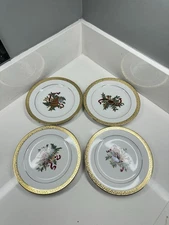 Royal Gallery Gold Buffet Plates Set of 4 1991 Musical Instruments
