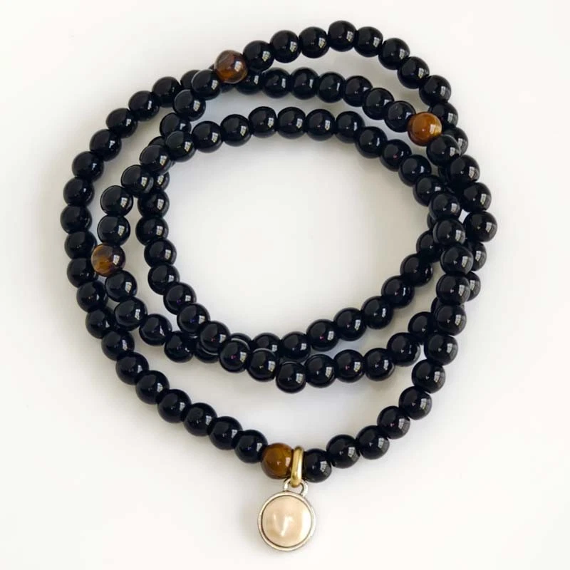 24" Lucky Brand Bead Stretch Bracelet Chic Women Party Vacation Jewelry 3Boxes - Image 4 of 4