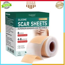 Medical Grade Silicone Scar Tape Roll 1.6 x 120 Inch for Surgical Scars 1 Pack