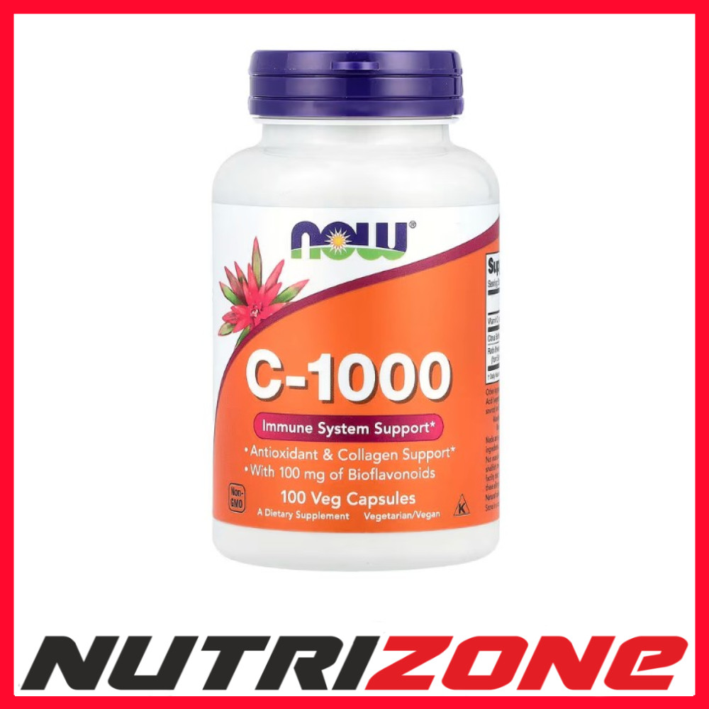 Now Foods Vitamin C-1000 with 100mg Bioflavonoids Immune Support  - 100 vcaps