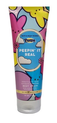 NEW Bath & Body Works Peepin' It Real PEEPS Ultimate Hydration Body Cream, 8 OZ