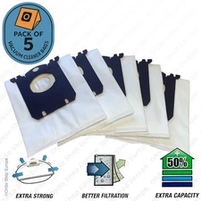 5 x Vacuum Cleaner Microfibre Bags Fits Electrolux Superpro, Oxy3, Ultra One