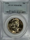 1956 Franklin Half Dollar, MS 64 FBL PCGS, NR