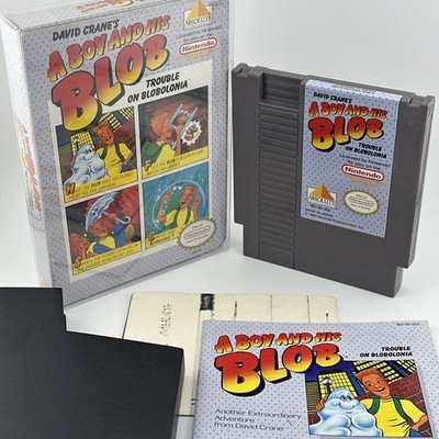 NES A Boy and His Blob - Nintendo CIB Complete - Protector Box - Cleaned TESTED