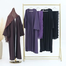 Islamic Women Hijab Abaya Muslim Long Dress Open Kimono Cardigan Kimono Turkey