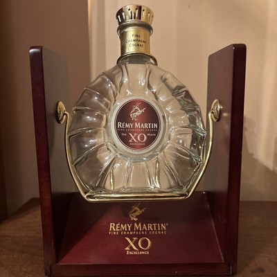 Remy Martin XO Cognac Fine Champagne EMPTY LIQUOR 750ML W/ CRADLE