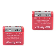 Shelly 1PM Mini Gen4 Smart Relay (2 Pack)