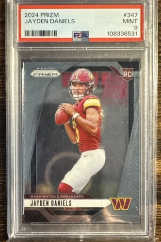 2024 Panini Prizm - Rookies Jayden Daniels #347 (RC) PSA 9