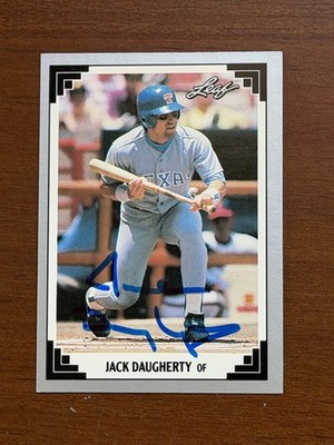 Signed  1991 Leaf - Jack Daugherty #17