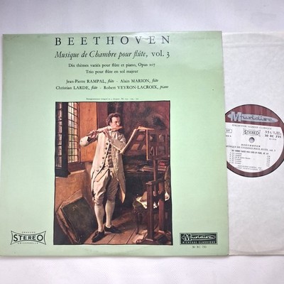 Musidisc LP 30 RC 735: Beethoven - Chamber Music for Flute Vol. 3 / Rampal etc.