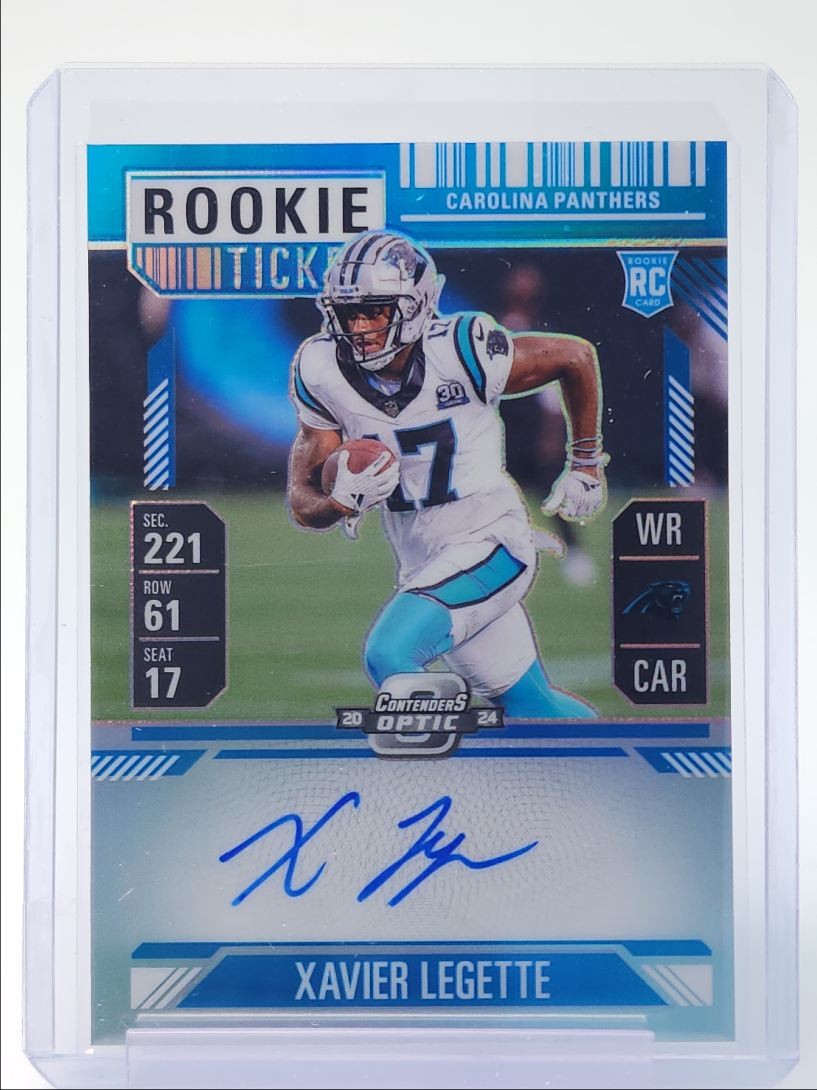 XAVIER LEGETTE 2024 CONTENDERS OPTIC ROOKIE TICKET TEAL RC AUTO /99 Q4274