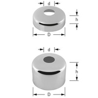 "Asw Stedo Hahnrosette 350396 Messing Verchromt, 1/2\" X 5 Mm"