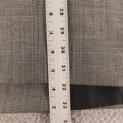 VTG Prince of Wales Jacket M MT Gray Check 100% Wool Hopsack Double Breasted 40L - Picture 15 of 18