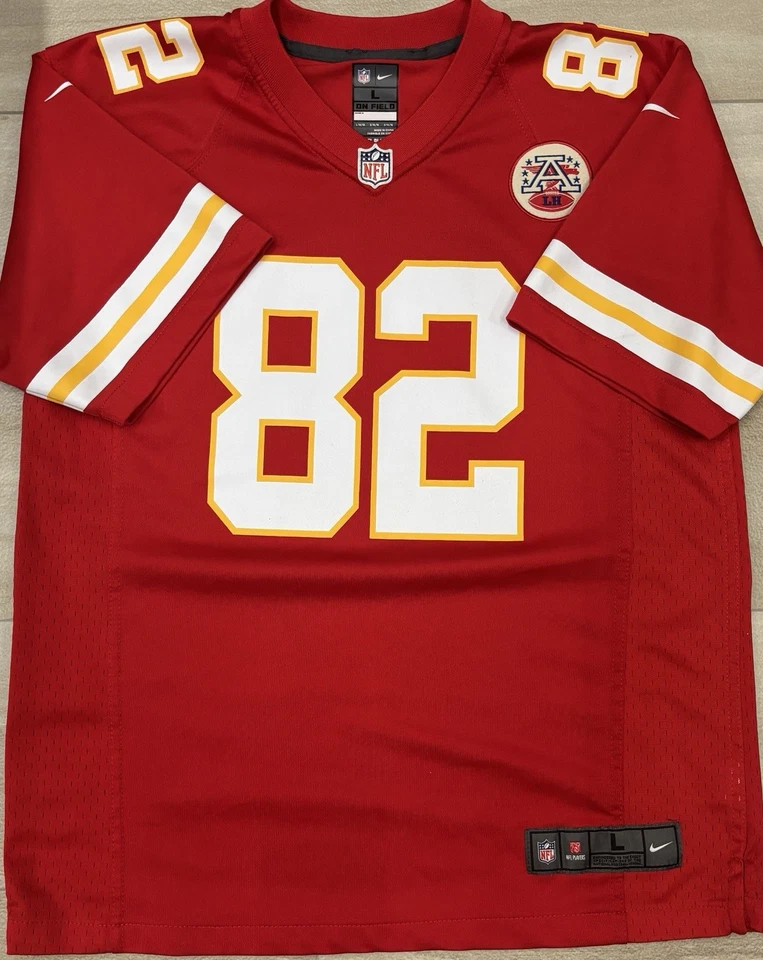 Camiseta deportiva juvenil Nike On Field Kansas City Chiefs Dwayne Bowe #82 L (14-16) roja NFL Foto 2 de 4
