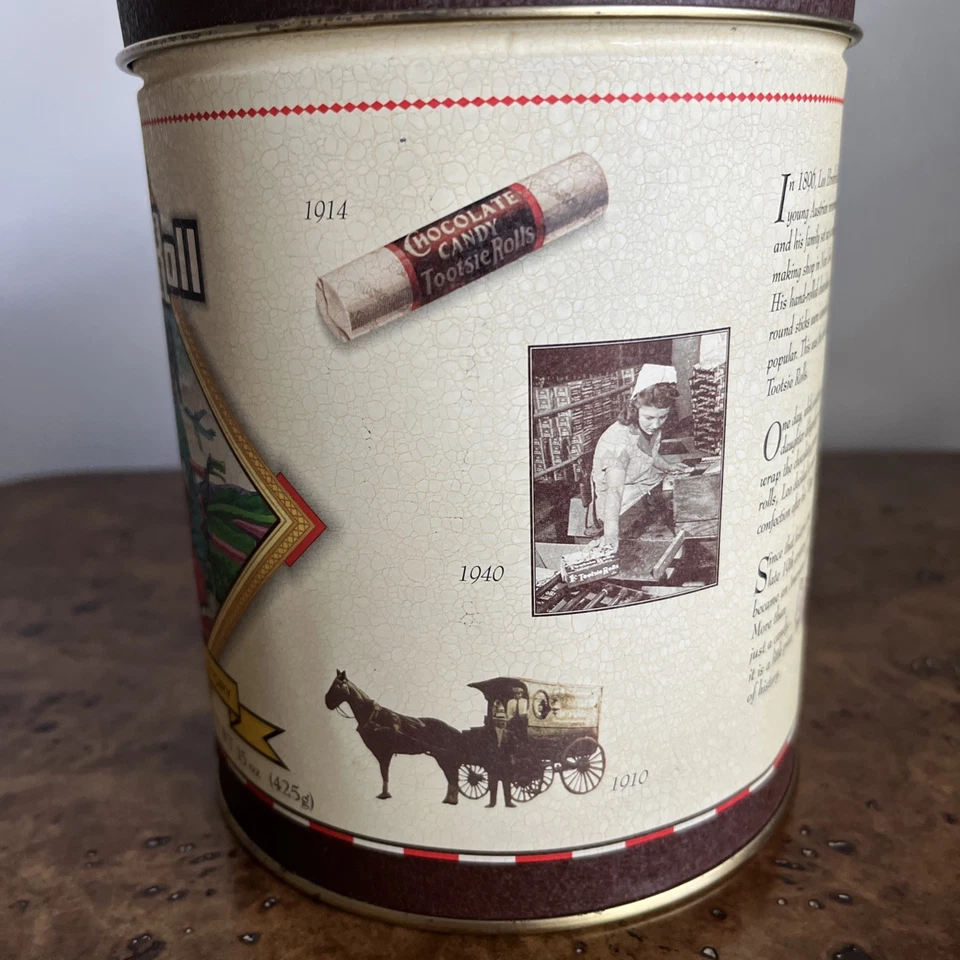 Tootsie Roll 100th Anniversary Tin Canister 1996 Limited Edition 5th of Series - Image 3 of 4