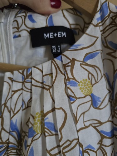 ME + EM Cotton Voile Floral Print Maxi Dress Size 8 RRP £325 - Picture 13 of 19