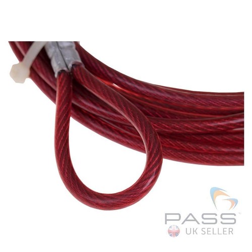 5 metre Vinyl Coated Lockout Cable Only With Loop - Picture 2 of 2