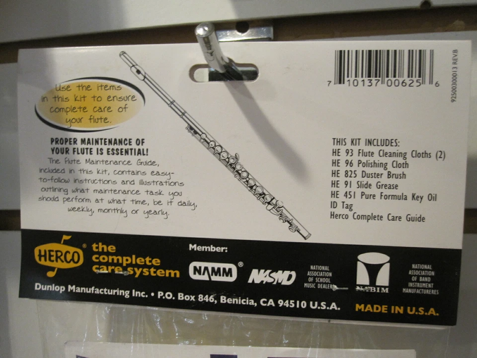 Herco Flute  Piccolo Maintenance Cleaning Kit HE107 - Image 2 of 2