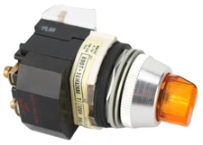 ALLEN BRADLEY SWITCH 2 POSITION AMBER maintained 800T-16HX2KB6 illuminated orang