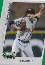 2023 Norfolk Tides Champions TJ McFarland RC Rookie Card Orioles Minor League
