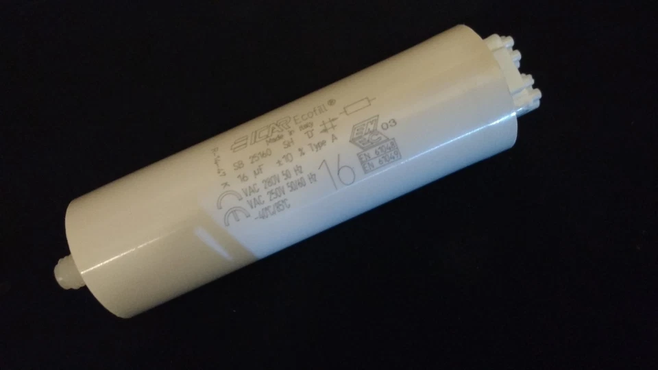 2 x ICAR Ecofill 16uf Capacitor SB25160 +10% Type A Electrical UK Seller #DQ