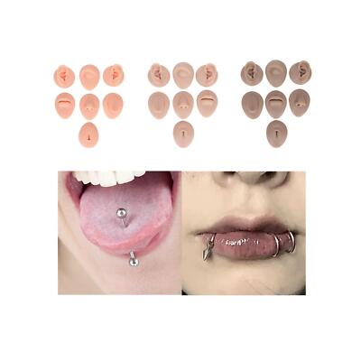 Silikon Body Piercing Modell flexibel weich 3D Praxis Haut Profi