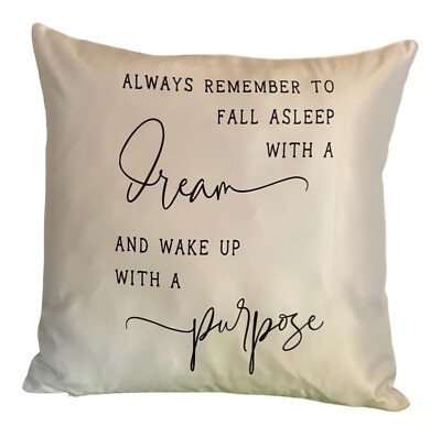 Custom Made 16 X 16 Accent Pillow Case  Life s Purpose  Inspirational~Teen~Gift