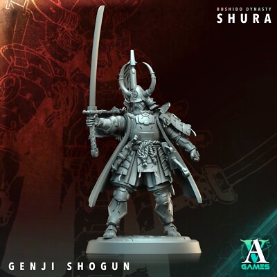 Genji Shogun by Archvillain Games | D&D | DnD | Print on Demand