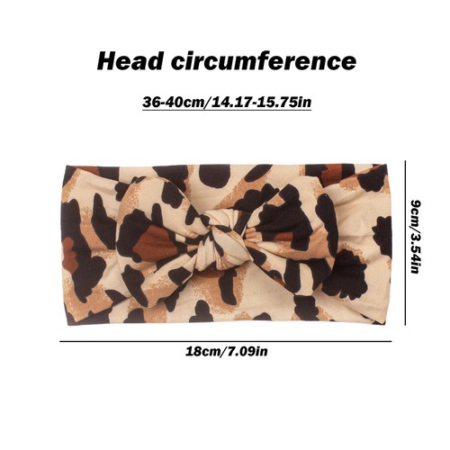 2Pcs Leopard Print Headband Kids Wide Leopard Hair Accessories For Babies Soft - Picture 4 of 16