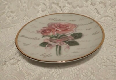 Sisters Forever My Sister My Friend Ceramic Decorative Plate tblqd1