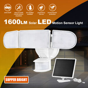 1600LM LED Solar Security Lights Motion Outdoor Super Bright Solar Lights