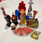 Vintage Avon Lot with Boxes 7 Perfume, Soap Dish, Candle, Caroller Wax Candle