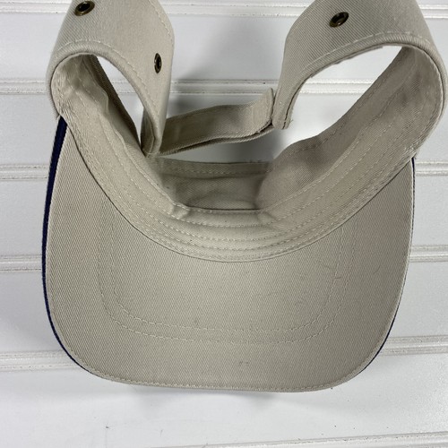 Myrtle Beach South Carolina Baseball Sun Khaki Visor Cap Hat With American Flags - Picture 7 of 9