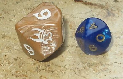 Munchkin Würfel W10 / D10 - Pearl Braun - JUMBO 34 mm - XXL Stufenzähler