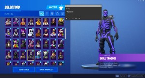 image is loading 175 skins og skull trooper galaxy fortnite account - fortnite account sell