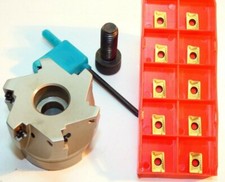 1x 90° Messerkopf D50-Z=6 +10x APKT 1003PDSR-30 ND3430 (P30/ M30) für Stahl & VA