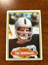1980 Topps Ted Hendricks Oakland Raiders #489 F7