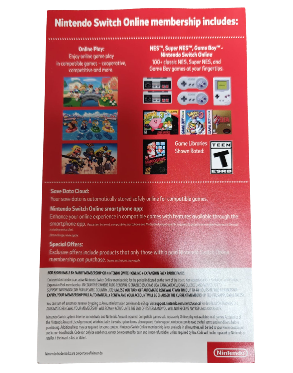 Nintendo Account Nintendo Subscription Family Plan Nintendo