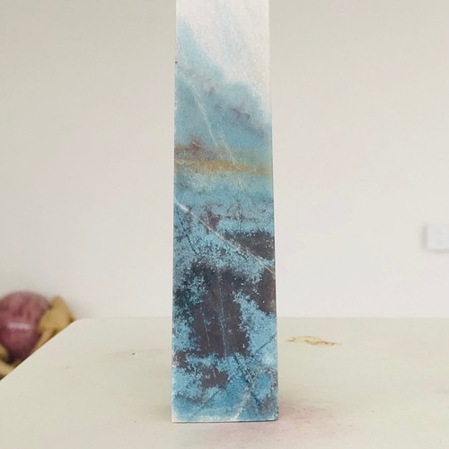 379g Natural trolleite Quartz Crystal Obelisk Wand Point Mineral Healing D971 - Picture 17 of 19
