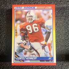 1990 Score Football #299 Cortez Kennedy Card Rookie. 