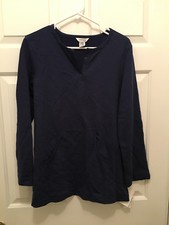 NWT Nautica Women's Navy Blue Fleece Pullover Jacket Sweatshirt Medium