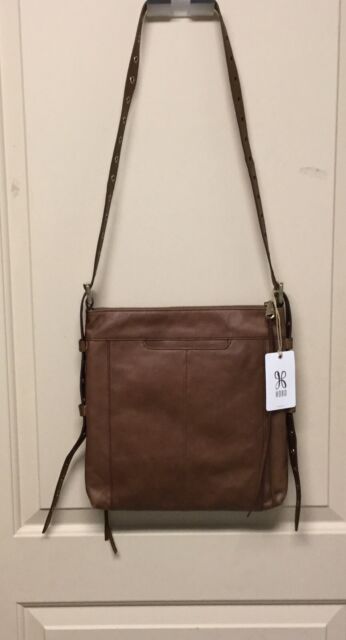 New Hobo Brown Leather Treaty Crossbody Bag $288 | eBay