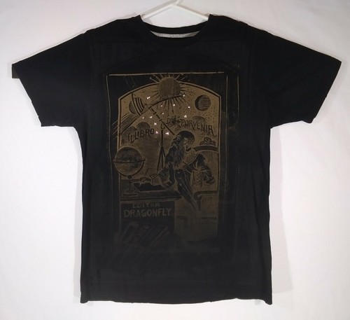 El Libro De Porvenir Book of The Future Dragonfly Embellished TShirt Mens Size L
