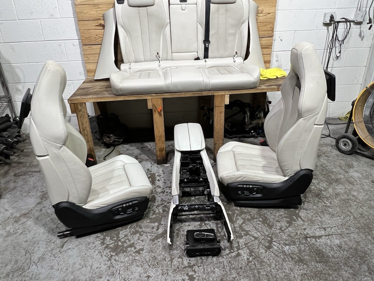 2015-2019 BMW X6 M X6M X6 F16 F86 SMOKE WHITE INTERIOR SEATS