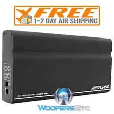 open box ALPINE KTA-200M POWER PACK 200W RMS MONOBLOCK MOTORCYCLE MINI AMPLIFIER