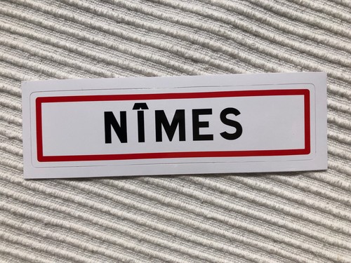 NÎMES Autoaufkleber wie Ortsschilder Panneaux Ville Sticker Frankreich