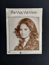 The Way We Were - Barbra Streisand Columbia 1973 Sheet Music - Good To Frame