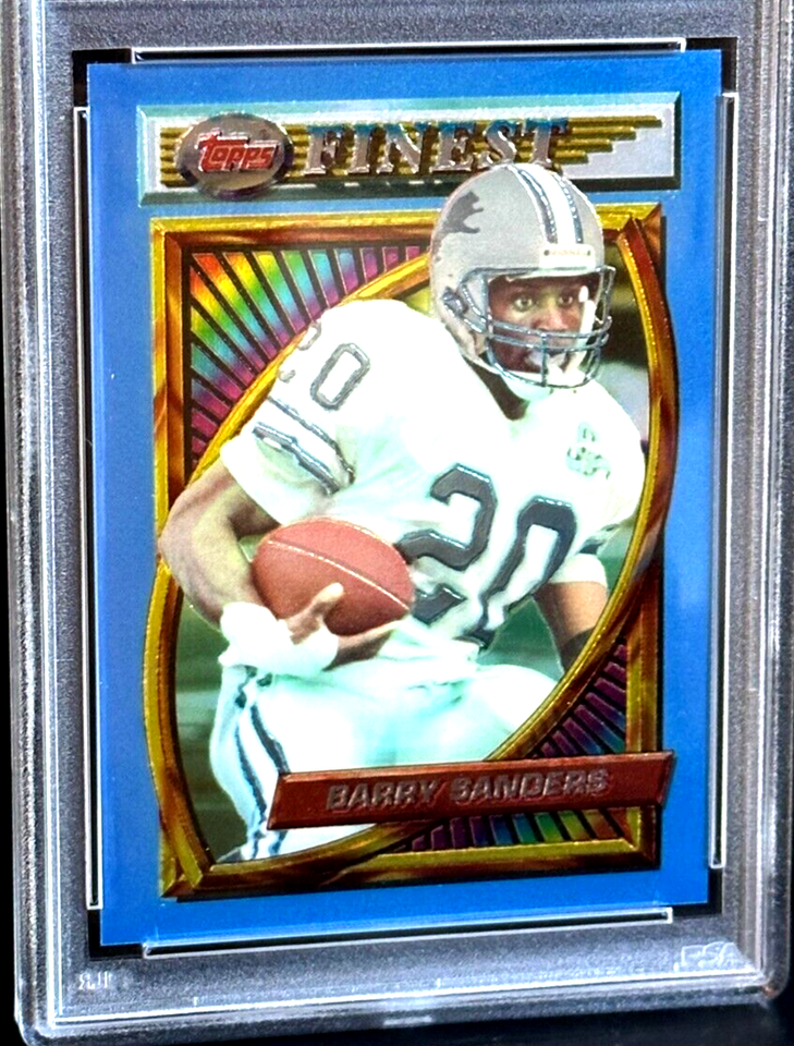 1994 TOPPS FINEST BARRY SANDERS 44 DETROIT LIONS PSA 8 NMMT! eBay